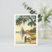 Oude Wilmington North Carolina Briefkaart (Staand voorkant)