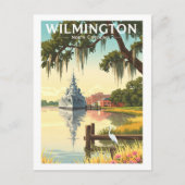 Oude Wilmington North Carolina Briefkaart (Voorkant)