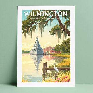 Oude Wilmington North Carolina Briefkaart