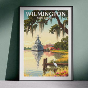 Oude Wilmington North Carolina Poster