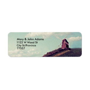 Oude Windmill Return Address Label