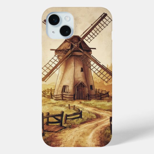 Oude windmolen Case-Mate iPhone case (Achterkant)