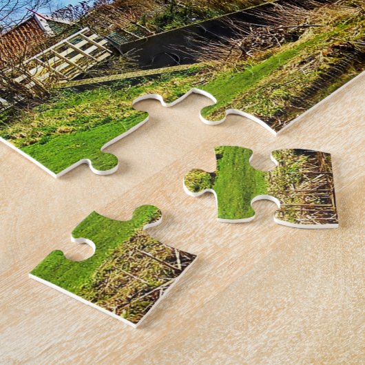 Oude windmolen historische windmolen historisch legpuzzel (Zijkant)