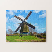 Oude windmolen historische windmolen historisch legpuzzel (Horizontaal)