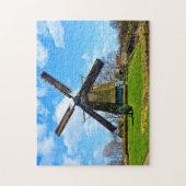 Oude windmolen historische windmolen historisch legpuzzel (Verticaal)