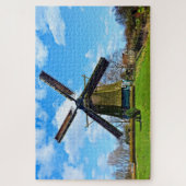 Oude windmolen historische windmolen historisch legpuzzel (Verticaal)
