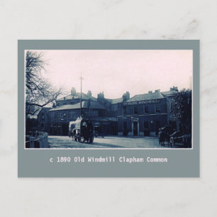  oude windmolenpub Clapham Common Briefkaart