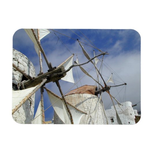 Oude windmolens Olympos Karpathos, Griekenland Magneet (Horizontaal)