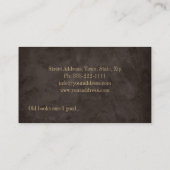 Oude winkel Antiek lezen Winkel door eigenaar Visitekaartje (Achterkant)