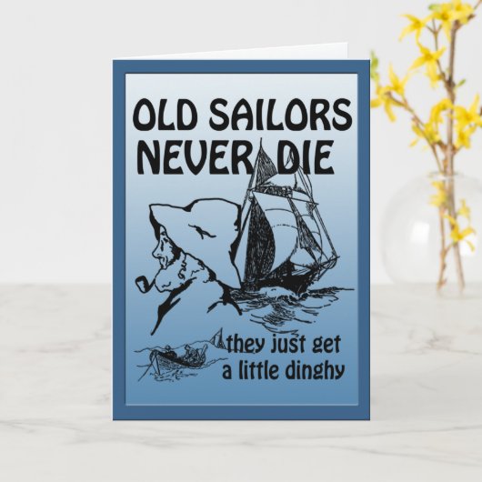 Oude winkeliers die nooit een grappige aangepaste  kaart (Gele Bloem)