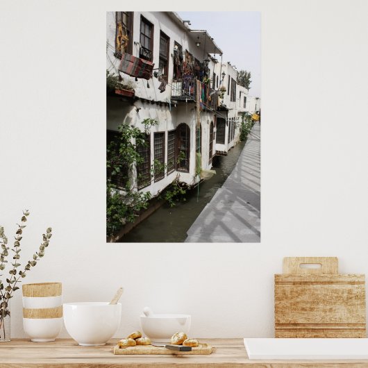 Oude winkelwinkel - Damascus, Syrië Poster (Keuken)