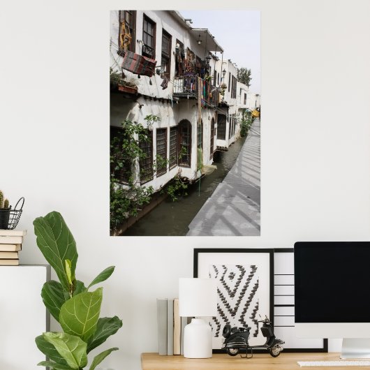 Oude winkelwinkel - Damascus, Syrië Poster (Thuiskantoor)