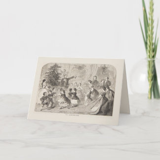 Oude Winslow Homer De Kerstboom Victoriaans Kaart