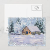 OUDE WINTER BARN VAN SHARON SHARPE BRIEFKAART (Voorkant / Achterkant)
