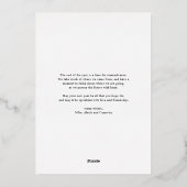 Oude winter botanische foto Prettig kerstfeest Folie Feestdagenkaart (Achterkant)