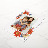 Oude winter botanische foto Prettige feestdagen (Gedraaid)