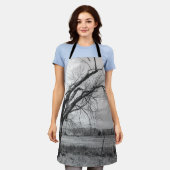 Oude winterboom Apron Schort (Gedragen)