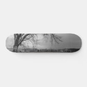 Oude winterboom Grayscale Persoonlijk Skateboard (Horizontaal)