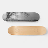 Oude winterboom Grayscale Persoonlijk Skateboard (Horizontaal)