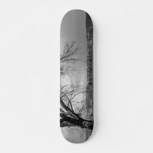 Oude winterboom Grayscale Persoonlijk Skateboard