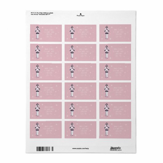 Oude wintermode etiket (Full Sheet)