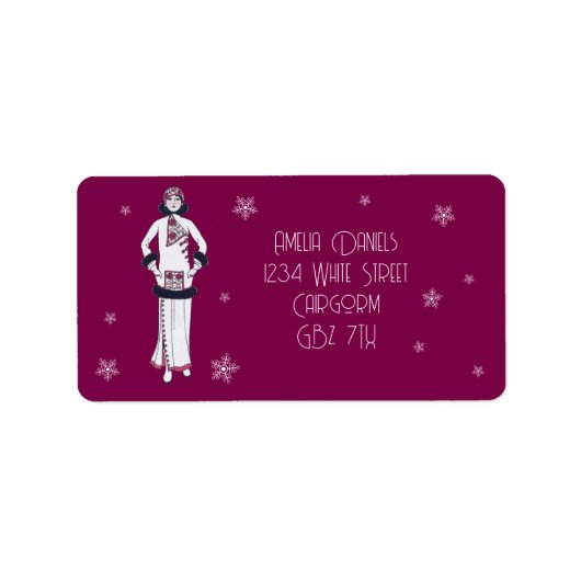 Oude wintermode etiket (Voorkant)