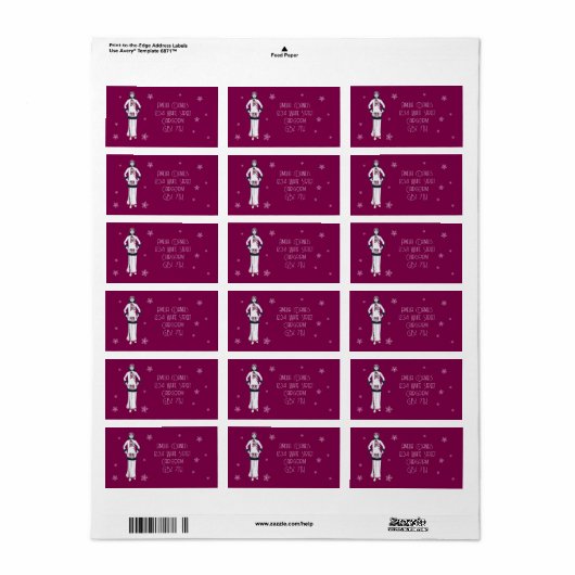 Oude wintermode etiket (Full Sheet)