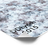 Oude wintersneeuwsneeuwval in poster (Hoek)