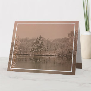 Oude Winterwonderland Persoonlijke Vakantie Kaart