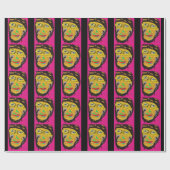 Oude Wise Biker Face, graffiti Art Cadeaupapier (Vlak)