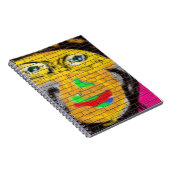 Oude Wise Biker Face, graffiti Art Notitieboek (Rechterzijde)