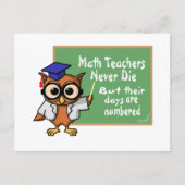 Oude Wiskunde leraren Epitaph Briefkaart (Voorkant)