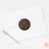 Oude wisselaarleesruimte ronde sticker (Envelop)