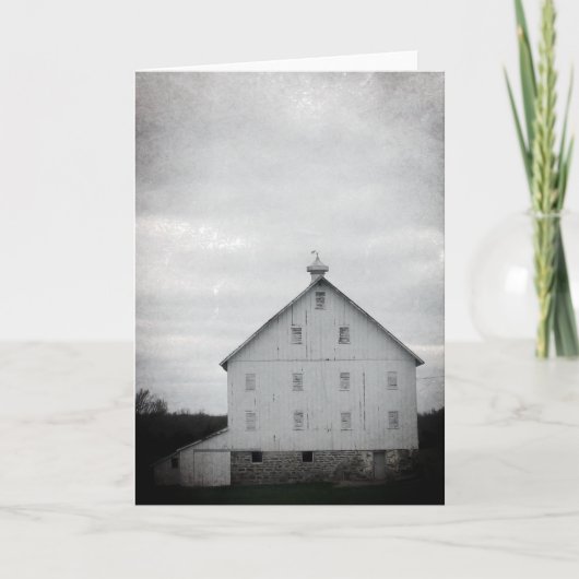 Oude witte Barn Kaart (Voorkant)