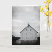 Oude witte Barn Kaart (Gele Bloem)