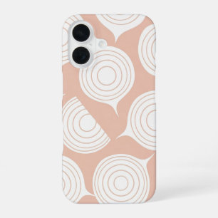 Oude witte bietenschijfjespatroon iPhone 16 hoesje
