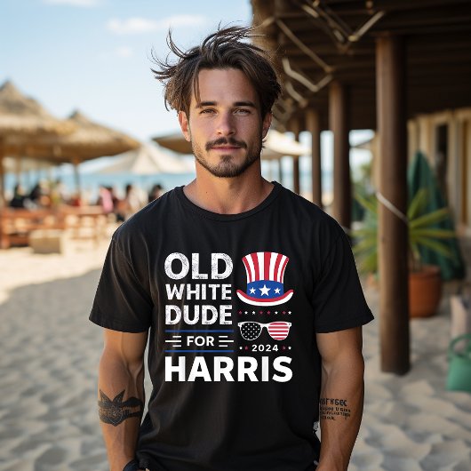 Oude Witte Dudes voor Kamala Harris verkiezing 202 T-shirt