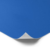 Oude witte fiets op blauw poster (Hoek)