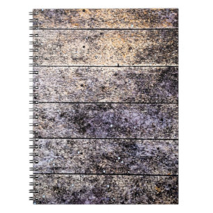 Oude witte houten textuurachtergrond. Kleurvlek d Notitieboek