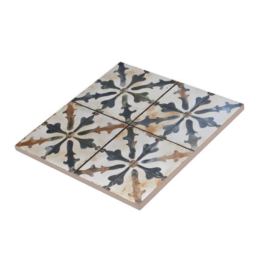 Oude witte Italiaanse Tegel Tegeltje (Zijkant)