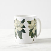 Oude Witte Magnolia Bloesem Bloemen Koffiemok (Voorkant rechts)
