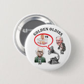 Oude witte Mannen voor President Ronde Button 5,7 Cm (Voorkant /achterkant)