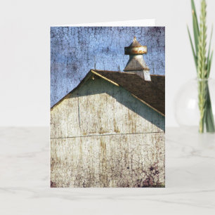 Oude witte schuur kaart