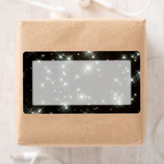 Oude witte sterren in de melkweg etiket (Insitu)