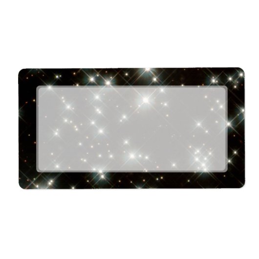 Oude witte sterren in de melkweg etiket (Voorkant)