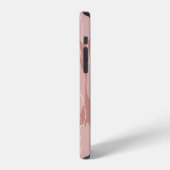 Oude witte tulpen roze achtergrond iPhone hoesje (Linkerkant)