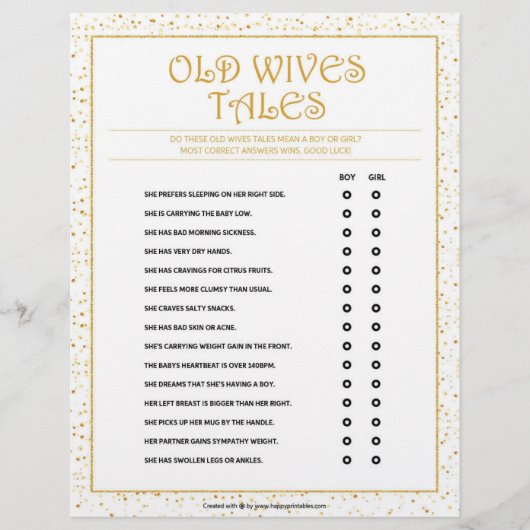 Oude Wiven Tales [Gulden Sparkles] Briefhoofd (Voorkant)