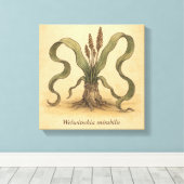 Oude Woestijn Plant Welwitschia muurillustratie Canvas Afdruk (Insitu (Houten vloer))