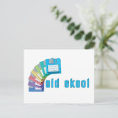 Oude woldiskettes briefkaart (Staand voorkant)
