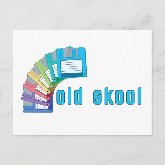 Oude woldiskettes briefkaart (Voorkant)